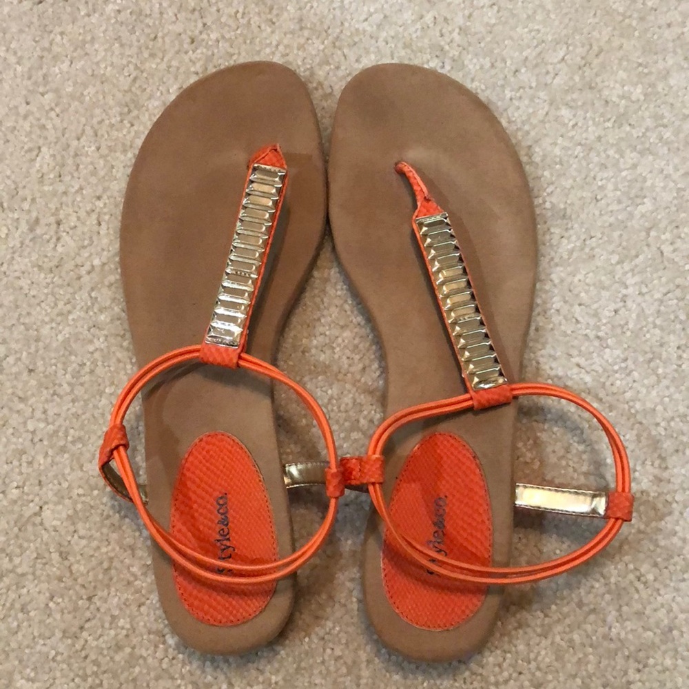 Orange Sandals